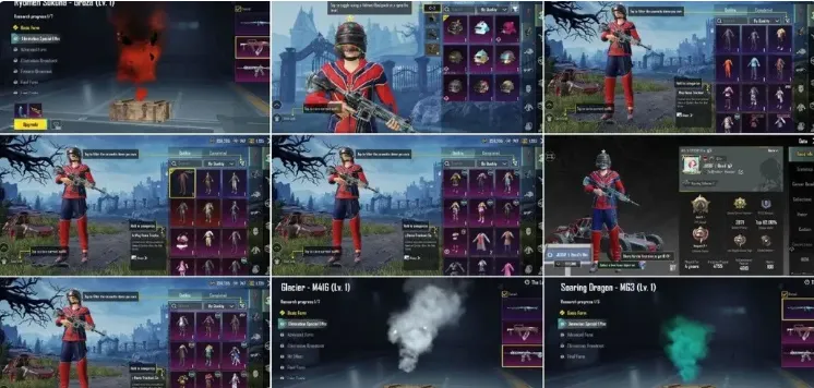 PGM523 Lab Weapon Skins, Max RP Outfits, Panthera Prime DBS Lv3, B-Jet Unicorn M762, Faerie Luster Pan, Many Emotes & Parachutes (G)